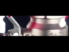 Válvula de esferas de latão, de fluxo total, de mão de alavanca plana