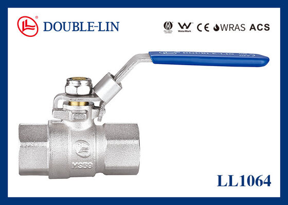 1/4 " a 4 " Fêmea X Fêmea Longa Filamento 25 Bar Brass Bloqueável Balão Valve com alça de aço inoxidável