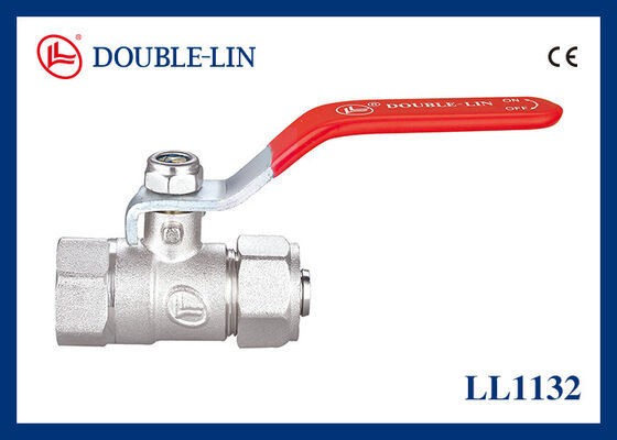 16 Bar 232 Psi Manobra de alavanca plana dupla O-ring Stem Tipo válvula de esfera com conexão de tubos e alta pressão