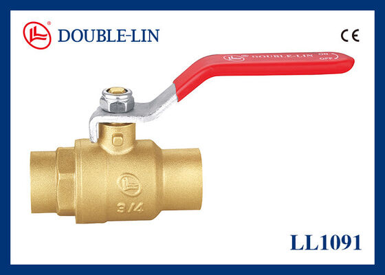 C/C 1 14 polegadas de cobre válvula de esferas manobra de alavanca plana