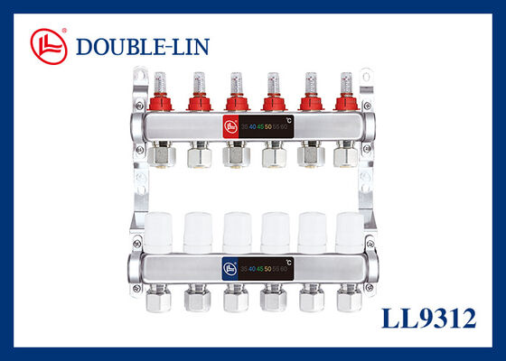 Coletor de latão com rosca ISO228 10 Bar com adaptador 16-2.0 20-2.0 e material de latão HPB 57-3