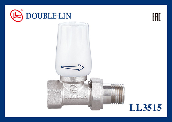 Válvula de Radiador Reta 145 psi de 0 ℃ a 120℃ Temperatura de Trabalho Rosca BS2779
