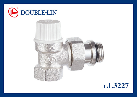 Ângulo de válvula do radiador manual Tipo 145psi 32°F a 248°F Pressão de trabalho BS2779 Filamento
