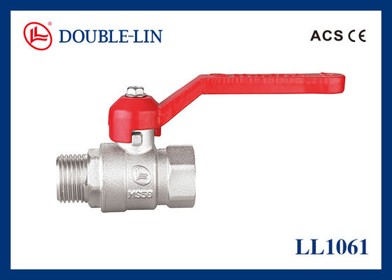 Full Flow Homem / Mulher 1 2 polegadas Brass Balão de válvula de alumínio manobra