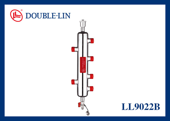 DN25 Manifolds de latão Hidráulico Separado Conectado Por Fios Tanques de aço inoxidável