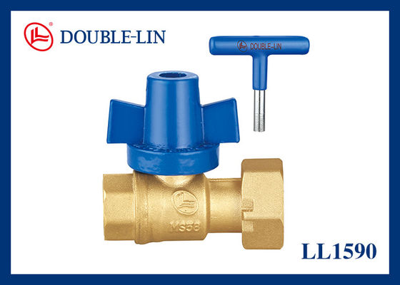 1/2” * 3/4&quot; punho Lockable de bronze da válvula de bola PTFE de Pex Seat