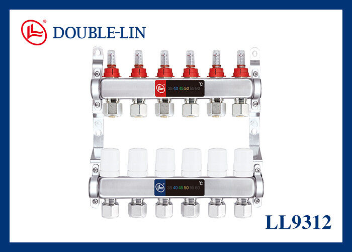 Coletor de latão com rosca ISO228 10 Bar com adaptador 16-2.0 20-2.0 e material de latão HPB 57-3