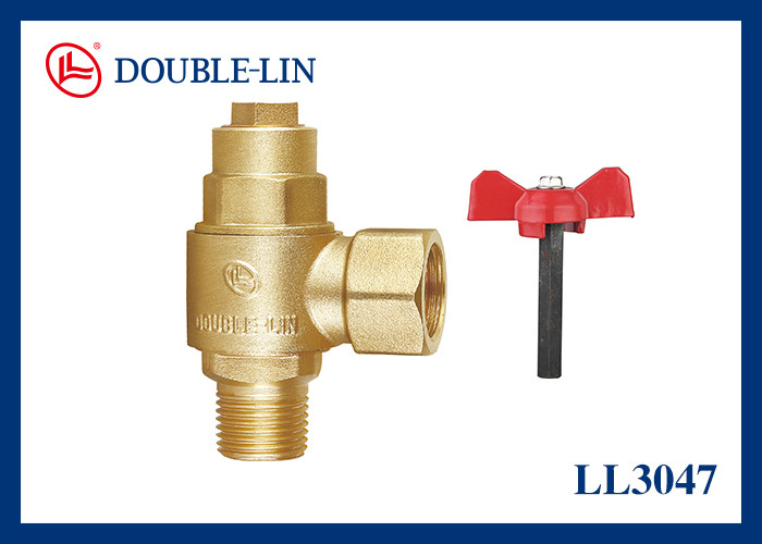 Válvula Angular de Latão com Material de Vedação PTFE Versátil 1/2" 3/4" 1" Para Múltiplas Aplicações