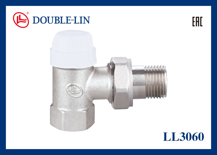 Válvulas Termostáticas Angulares Rosca DIN259 32℉ a 248℉ Temperatura de Trabalho 145 PSI
