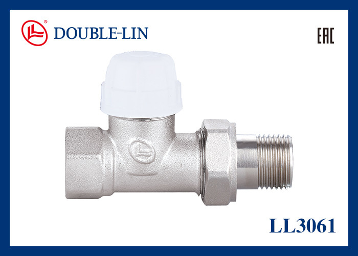 Válvulas termostáticas retas 10 bar Pressão de trabalho 0°C a 120°C Temperatura de trabalho