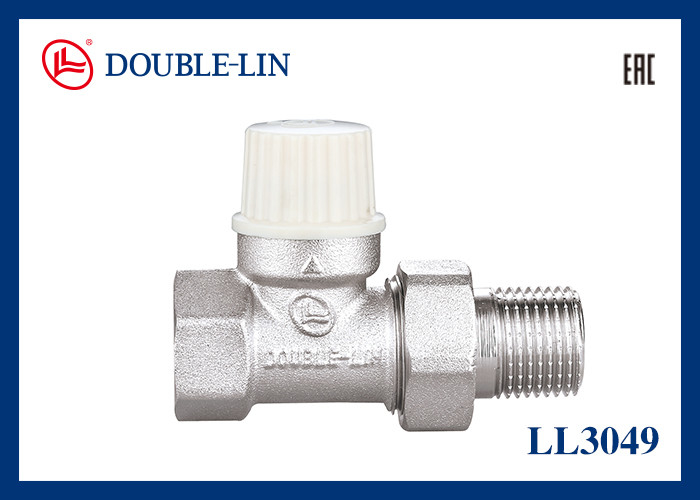 Válvula de bloqueio reta Rosca DIN259 Tamanho 1/2" 3/4" Pressão de trabalho 145psi 0℃ a 120℃