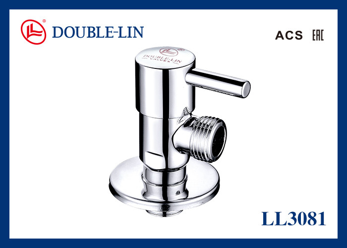 Heavy Duty Brass Angle Valves with Filtration Backflow Prevention and Zinc Alloy Handle for Chemical Processing Plants