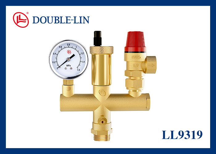 Componente de segurança para tanque de água de 1/2" Rosca ISO228 Válvula de latão 16bar